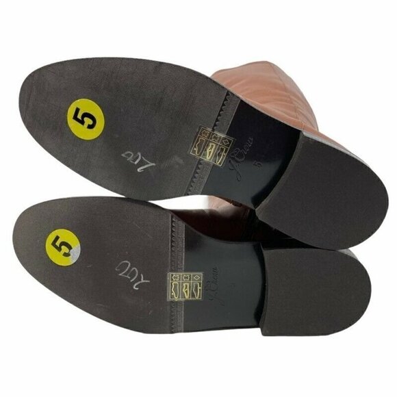 J.CREW Quinn J8505 Tall Riding Boots Brown Leather 5 - Picture 4 of 11